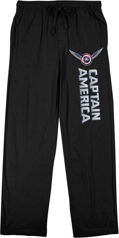 Captain America Brave New World Winged Shield Adult Black Sleep Pajama Pants in Saudi Arabia