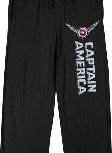Captain America Brave New World Winged Shield Adult Black Sleep Pajama Pants in Saudi Arabia