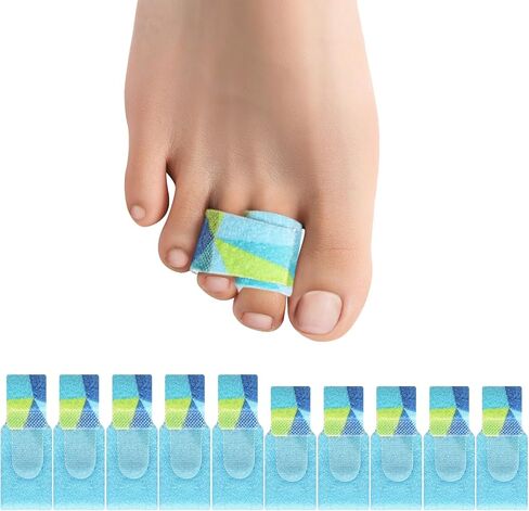 Welnove Hammer Toe reatener - 8 عبوات مكسورة من إصبع القدم - مصحح إصبعيات المطرقة للنساء - جبنتات إصبع القدم لأصابع القدم المحصنة ، أصابع القدم المغلقة ، أصابع القدم العازمة - (متعددة الحجم ، منقوشة) in Saudi Arabia