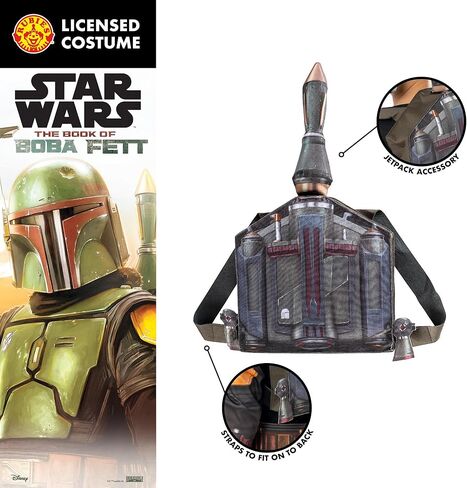 Rubie's 301721NS000 Boba Fett Jetpack Kids Fancy Dress, Unisex Children, Multicoloured Halloween in Saudi Arabia