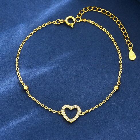 1pc Luxurious Hollowed Out Heart Round Beads Bracelet Ladies Jewelery For Women s925 Sterling Silver Elegant Bracelet Fine Jewelery Gift For Dating Sisters Friendship in Saudi Arabia