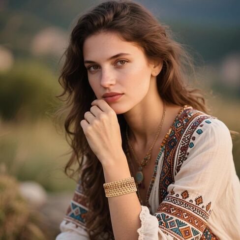 Rattan Bracelets, Woven Cuff Bracelet Open Cuff Wrist Jewelry Vintage Bohemian Statement Jewelry for Women Summer Beach Party in Saudi Arabia
