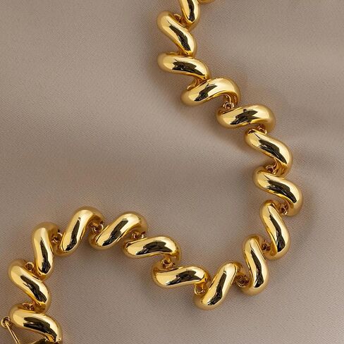 CAITLYNMINIMALIST 18K Gold Plated Bold Chunky Stacking Statement Bracelets for Women in Saudi Arabia