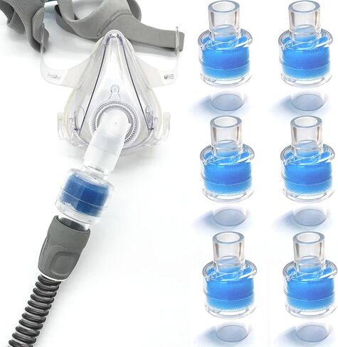 6 عبوات من فلتر تبادل الحرارة والرطوبة HME، استبدال فلتر HME لفلتر CPAP Z1، Z2، HME، مرشح محلول الترطيب، عبوة محكمة الغلق بشكل فردي in Kuwait