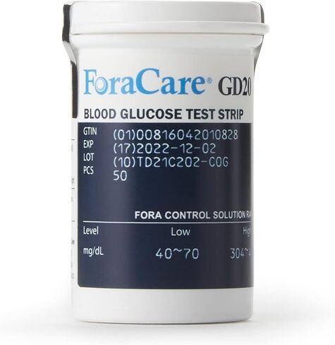 ForaCare GD20 Blood Glucose Test Strips (50/BX) in Saudi Arabia