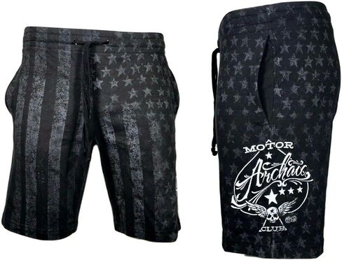 Archaic Affliction Men Shorts Nation Athletic USA Flag Fighter MMA Gym S-5XL $54 in Saudi Arabia