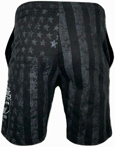Archaic Affliction Men Shorts Nation Athletic USA Flag Fighter MMA Gym S-5XL $54 in Saudi Arabia
