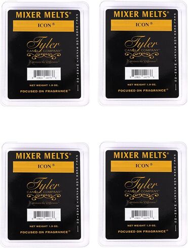 Tyler Candle Company ICON 1.9 Ounce Scented Mixer Wax Melt Cubes for Tart Burner, Pack of 4 in Saudi Arabia
