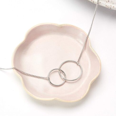 Nonni Necklace - Heartfelt Card & Jewelry Gift for Italian Grandmother, 2 Interlocking Circles in Saudi Arabia