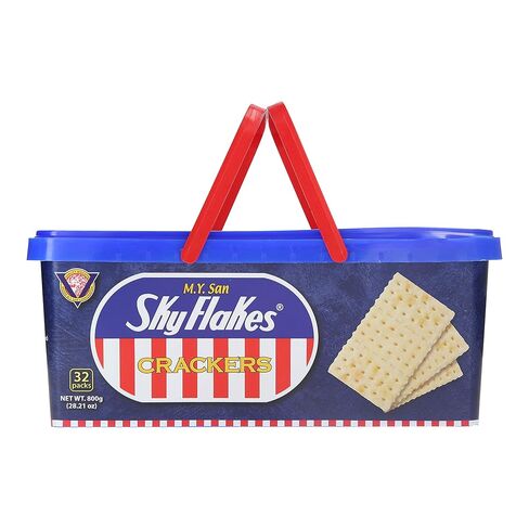 M.Y. San SkyFlakes Crackers 800g Tub Individually Wrapped in Saudi Arabia