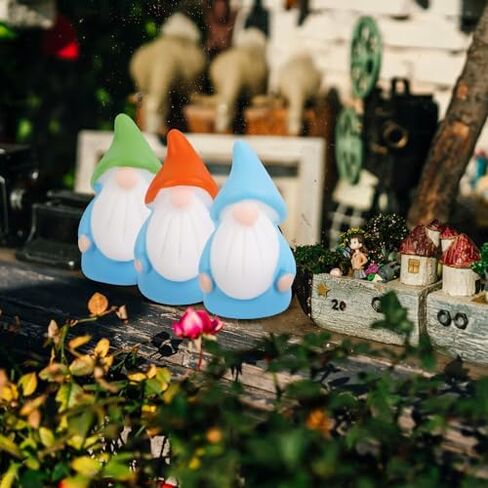30pcs Mini Resin Gnomes, 6 Colors Tiny Gnomes Miniature Dwarf Figurines Miniature Gnome Figurines Small Gnomes Figures for Miniature Landscape Garden Outdoor Patio Yard Plant Pots Decor in Saudi Arabia