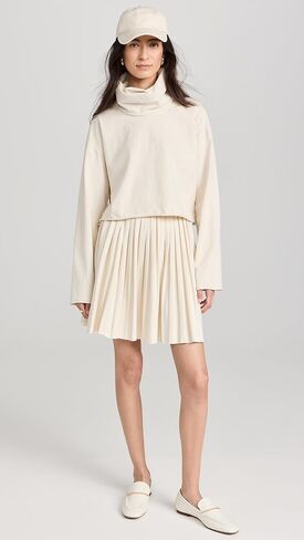Les Tien Women's Coreena Cropped Cowl Neck Top in Saudi Arabia