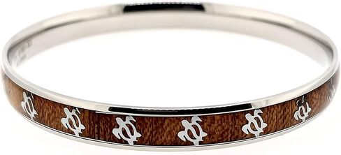 HPJ Hawaiian 8mm Ocean Sea Turtle Natural Koa Wood Silver Stainless Steel Bangle Bracelets Size 7.5", 8", and 8.5" in Saudi Arabia