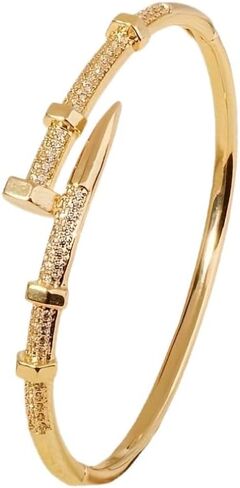 1pc Creative Zirconia Exquisite Micro Inlaid Bracelet Wrapped Snake Open Suitable for Daily Wear, Festival Wedding Gift in Saudi Arabia