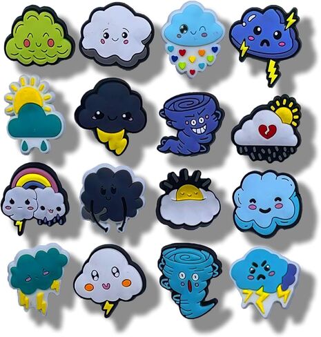 16PCS Cactus Shoe Charms, Shoe Decoration Party Gifts for Boys Girls Kids Women, Men in Saudi Arabia