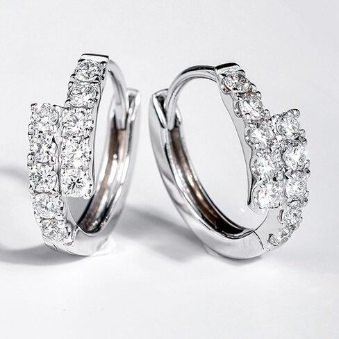 XAYAH 925 الفضة الاسترليني مكعب زركونيا الأقراط الصغيرة للنساء هيبوالرجينيك القرط كومة الغضروف الأقراط لذيذ لطيف Huggie الأطواق الأقراط لابنة أمي عيد الحب هدايا المجوهرات in Kuwait