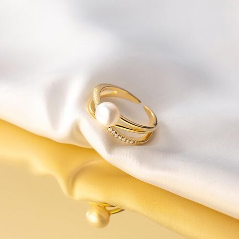 Adjustable Cross Over Ring with Zirconia, Minimalist Stackable Open Band Jewelry for Women, Elegant Gift in Saudi Arabia