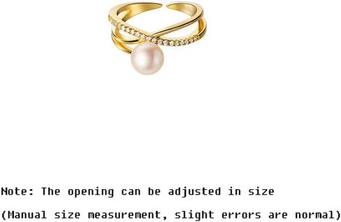 Adjustable Cross Over Ring with Zirconia, Minimalist Stackable Open Band Jewelry for Women, Elegant Gift in Saudi Arabia