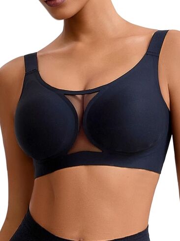 Tupirel Women's Plus Size Jelly Wireless Push Up Bra - Full Coverage T-Shirt Bralette, Comfortable Everyday Wear,M-6XL in Saudi Arabia