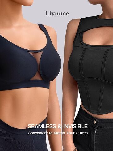 Tupirel Women's Plus Size Jelly Wireless Push Up Bra - Full Coverage T-Shirt Bralette, Comfortable Everyday Wear,M-6XL in Saudi Arabia