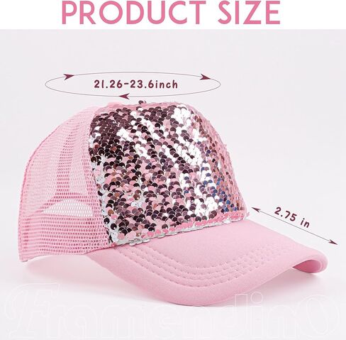 Framendino, 3 Pack Sublimation Blank Baseball Cap Adjustable Heat Transfer Trucker Hat Sequin for Adult in Saudi Arabia