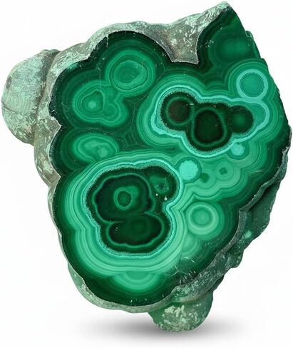 0.33-0.44 lb Natural Malachite Slabs - Premium Polished Crystal Slices for Home & Office Decor - Unique Raw-Edged Healing Stones 2-4 inch in Saudi Arabia
