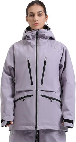 IMPHUT رجل على الجليد سترة فضفاض المرأة سترة تزلج معزولة مقاوم للماء يندبروف الثلوج ملابس خارجية الشتاء معطف مقنع in Kuwait