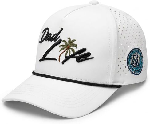 Siva Vibe Dad Life Golf Hat – Lightweight Nylon Dad Hat, Mesh Back Snapback, Curved Bill Performance Cap for Men in Saudi Arabia