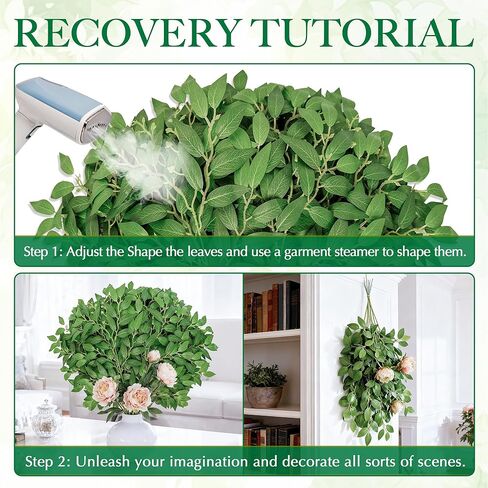 NKLTD Fake Leaves(24pack) Faux Greenery Stems,Silk Greenery,Artificial Tree Branches,for Table Decor for centerpieces Italian Decorations Floral Arrangements etc Reusable. in Saudi Arabia
