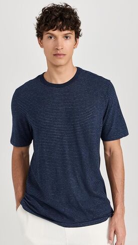 Faherty Men's Short Sleeve Vintage Chambray Tee in Saudi Arabia