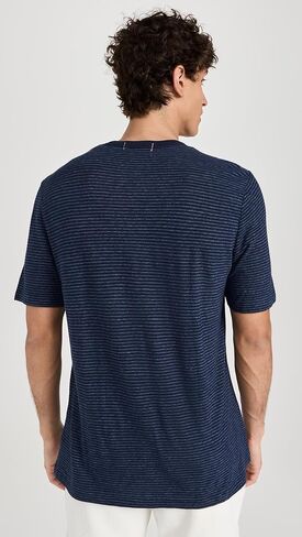 Faherty Men's Short Sleeve Vintage Chambray Tee in Saudi Arabia
