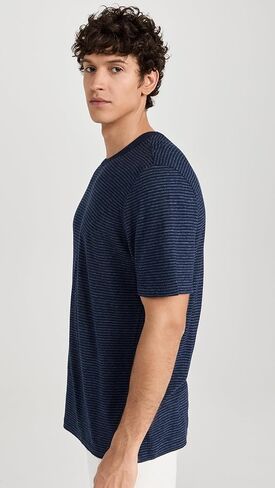 Faherty Men's Short Sleeve Vintage Chambray Tee in Saudi Arabia