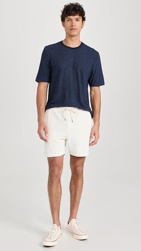 Faherty Men's Short Sleeve Vintage Chambray Tee in Saudi Arabia