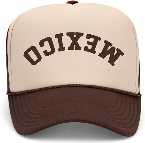 Mexico Upside Down Reversed Vintage Trucker Hat | MX | Premium Adjustable Snapback Baseball Hat for Men & Women in Saudi Arabia