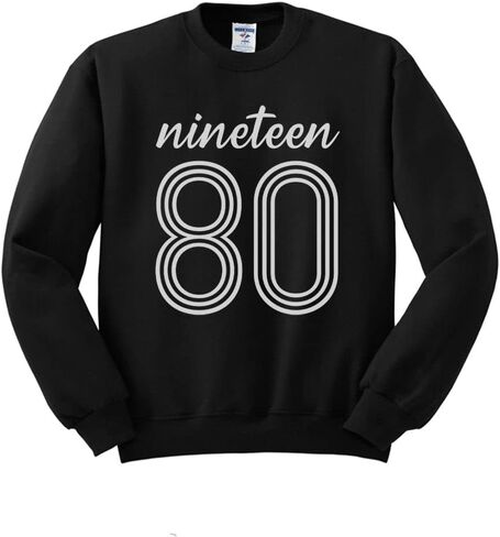 TeesAndTankYou Birthyear 1980 Sweatshirt Unisex in Saudi Arabia