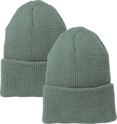 ARMYU Military Genuine GI Watch Cap Warm Winter USN Wool Beanie Solid Cuffed Army Hat 2-Pack in Saudi Arabia