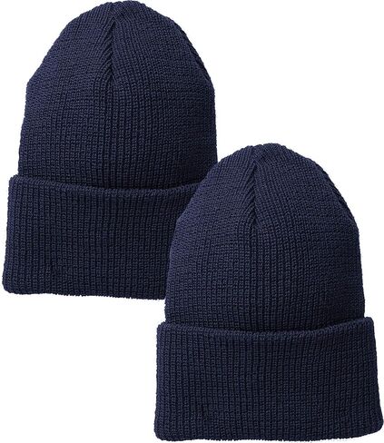 ARMYU Military Genuine GI Watch Cap Warm Winter USN Wool Beanie Solid Cuffed Army Hat 2-Pack in Saudi Arabia