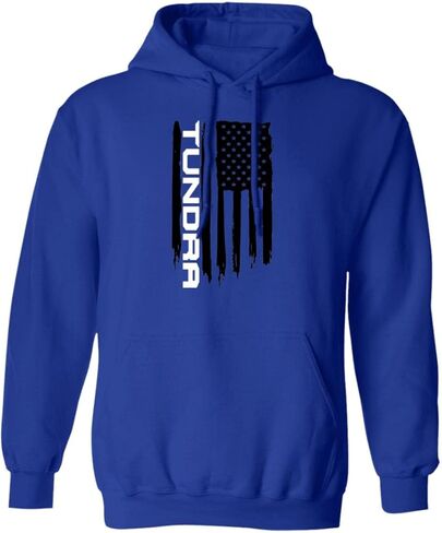 WheelSpinAddict Men's Alaskan Tundra American USA Flag Hoodie in Saudi Arabia