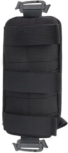 Outdoor Shoulder Bag Oxford Cloth Utility Pouch Small Crossbody Wallet Card Holder Travel (Black) in Saudi Arabia