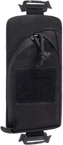 Outdoor Shoulder Bag Oxford Cloth Utility Pouch Small Crossbody Wallet Card Holder Travel (Black) in Saudi Arabia