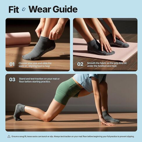 XORAWAR Pack of 5 Pair Yoga socks for women Non Slip | Womens Socks | Women Socks | Pilates Gear | Grippy Socks Woman | Womens Athletic Socks for Workout | Pilates Gifts for Women in Saudi Arabia
