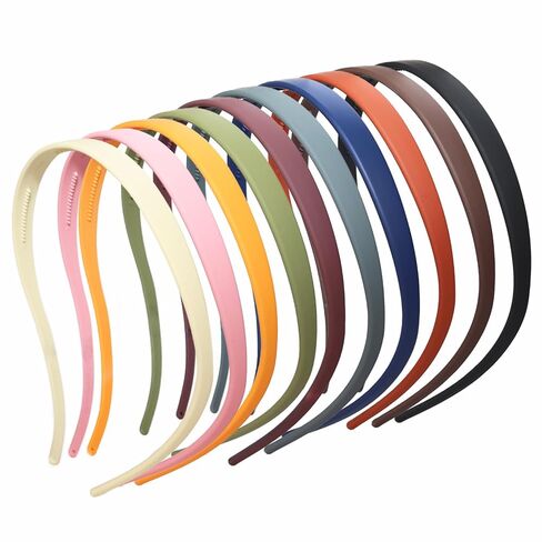 KOVOLITU 3 Pack Headbands Designed for Eyewear,Flex No Pressure Hairbands for Women Comfortable Plastic Headbands with Teeth-Matte Finish in Saudi Arabia