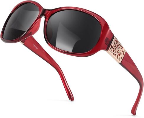 LVIOE Polarized Sunglasses for Women Trendy Wrap Around Sun Glasses with UV400 Protection in Saudi Arabia