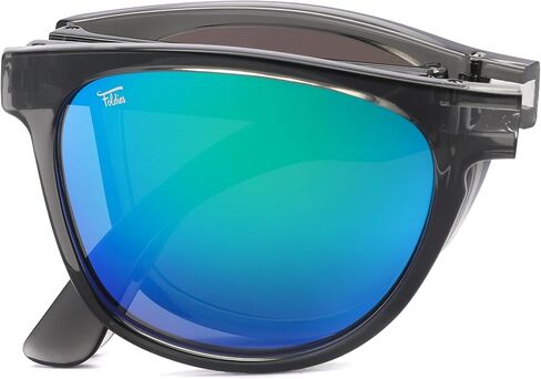 Foldies Remix نظارات شمسية مستقطبة قابلة للطي، UV400، UVA، UVB حماية للرجال والنساء، نظارات شمسية قابلة للطي حافظة جلدية in Kuwait