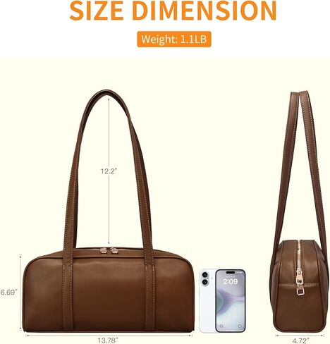 Arkefi Swing Zip Shoulder Bag for Women Vegan Leather Small Handbags with Zipper in Saudi Arabia