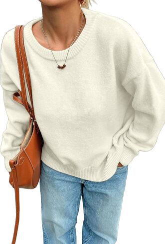 SKAYS Women's 2025 Oversized Sweater Cozy Chunky Pullover Long Sleeve Crew Neck Fall Sweater Trendy Winter Top in Saudi Arabia