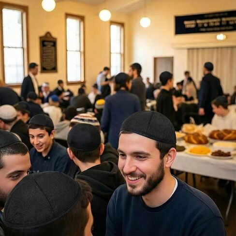 Chicingyou 4 Pcs Black Linen Kippot 6.25 Inches/ 15.8 cm Black Kippah with Kippah Clips Men Kippot Bulk Yamaka Hat for Rosh Hashanah Gathering Daily Wear and Gift in Saudi Arabia