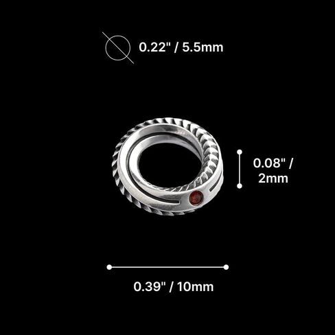 COPPERTIST.WU Mobius خرزة مباعدة على شكل ثعبان مقياس مجوهرات ذاتية الصنع قلادة سوار، مجوهرات يدوية هدية للرجال والنساء in Kuwait