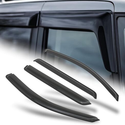M-AUTO Window Visors Rain Guards Shields Compatible with 98-03 Mercedes Benz E320, Tape-On Rain Guards Shields, 4 PCs in Kuwait