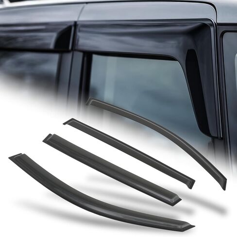 M-AUTO Window Visors Rain Guards Shields Compatible with 98-03 Mercedes Benz E320, Tape-On Rain Guards Shields, 4 PCs in Kuwait